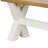 69x13.5x18.5" Cross Solid Wood Bench