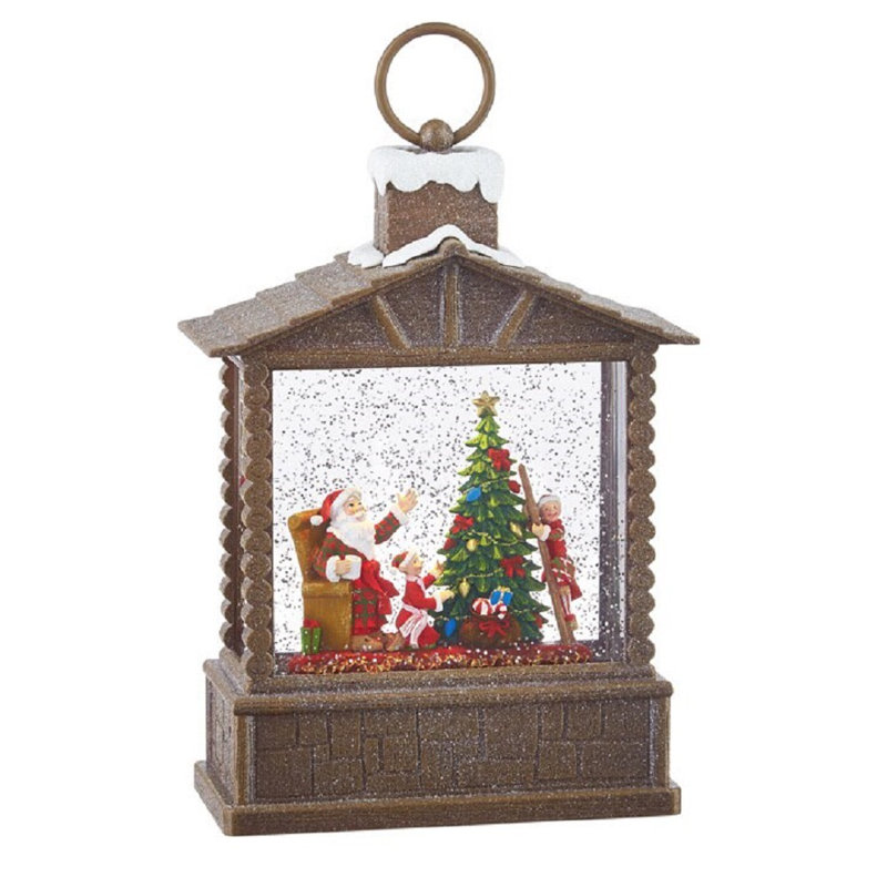 Chalet en bois Père Noël et Elfes
