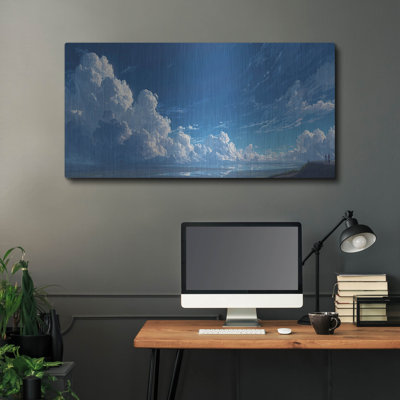  'Summit Together' by Ann Klee Metal Wall Art, 48" x 24"