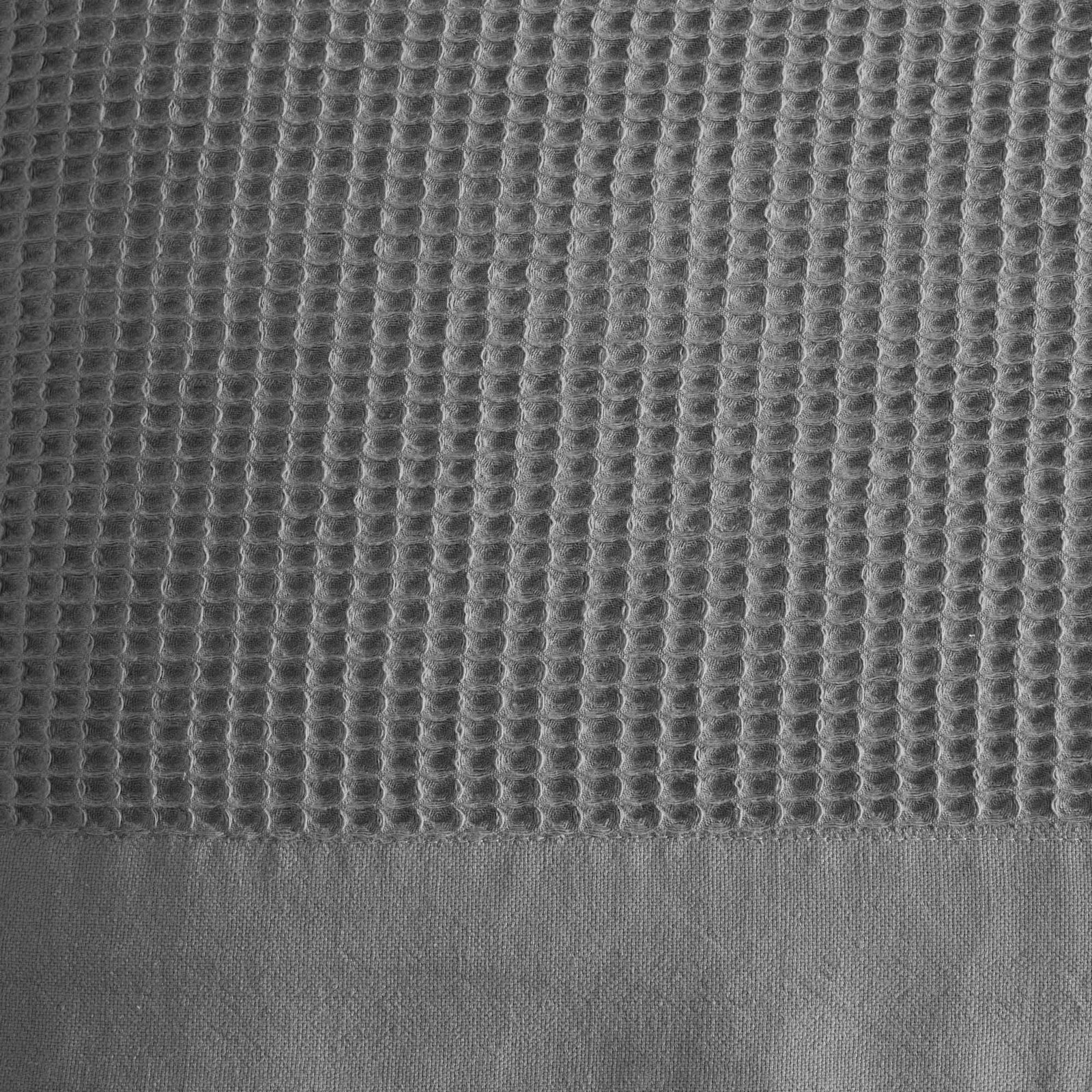 Cotton Waffle Weave Throw Blanket, King, Light Gray