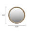 Miroir mural rond rond, miroir à cadre perlé en bois vieilli pour hall d'entrée, salon, salle de bain, miroir décoratif de style maison de campagne-895982216