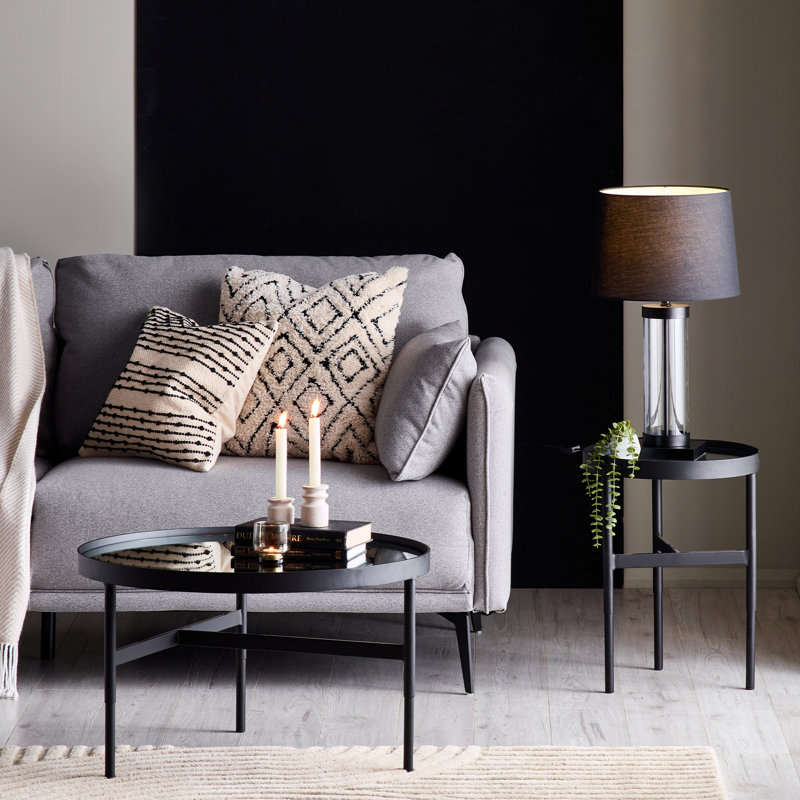 Loughman Mirror Glass Coffee Table