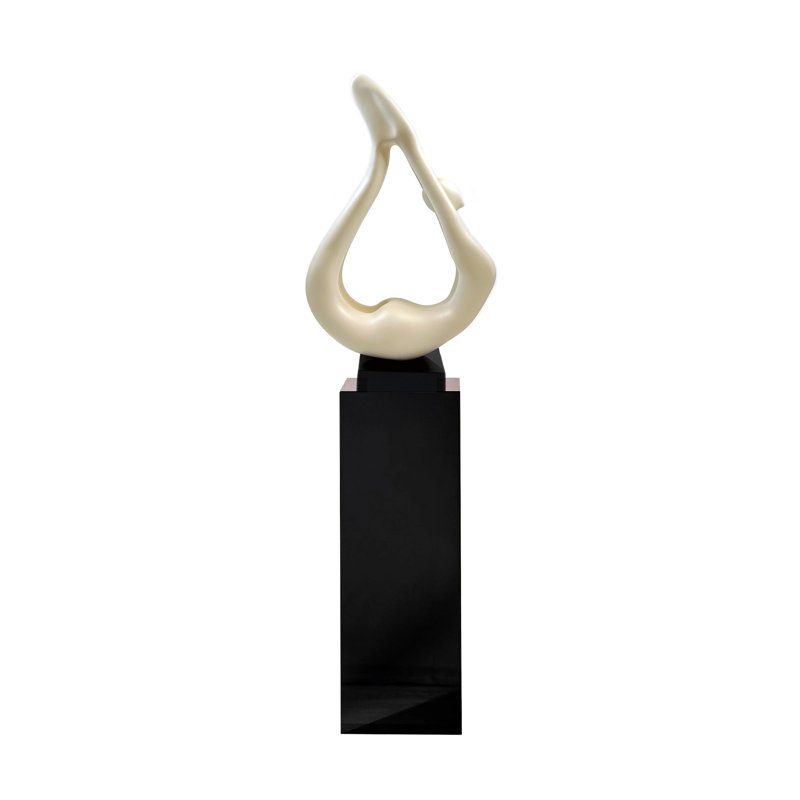 Figurines & Sculptures, White/Black
