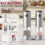 Electric Salt And Pepper Grinder Set Rechargeable Adjustable