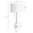 31.5'' Tall White Metal/Resin Table Lamp Set