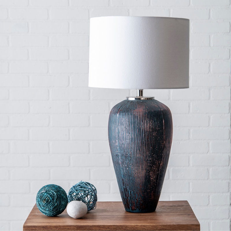 Lampe de table en cuivre 18 po Yoselin