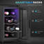 Deakyne Mini Table Top Wine Fridge Quiet Under Counter 8 Bottle 17L 8-18℃