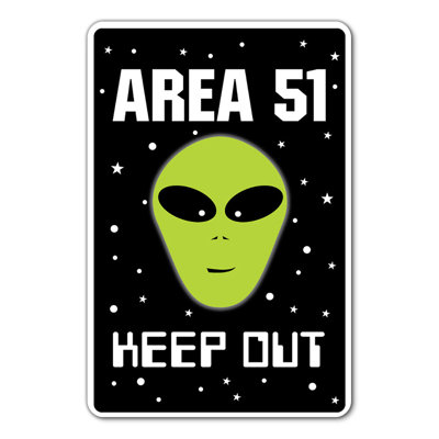 Area 51 Alien Sign