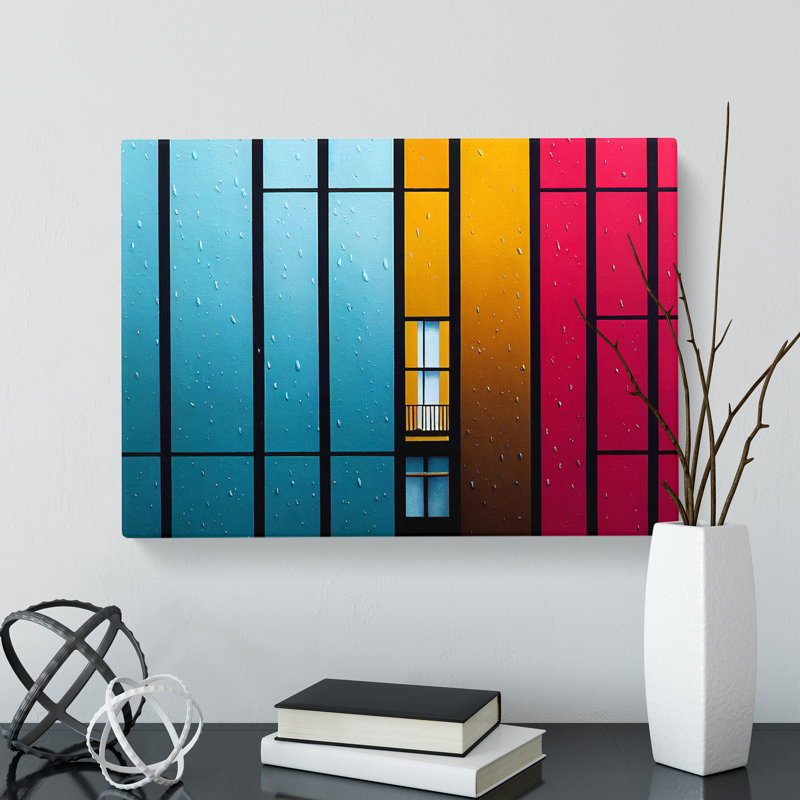 The Colourful Architecture - Wrapped Canvas Print, 35cm H x 50cm W x 3cm D