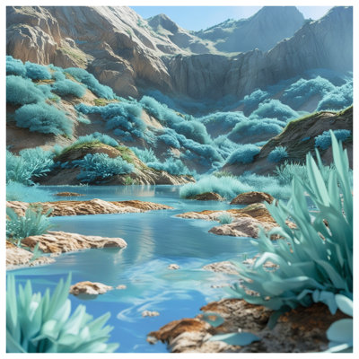 Housses de couette Mountain River Landscape