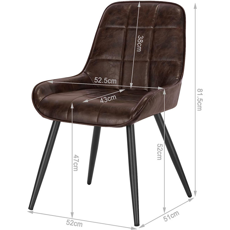 Hausmann Armchair, Brown, 4