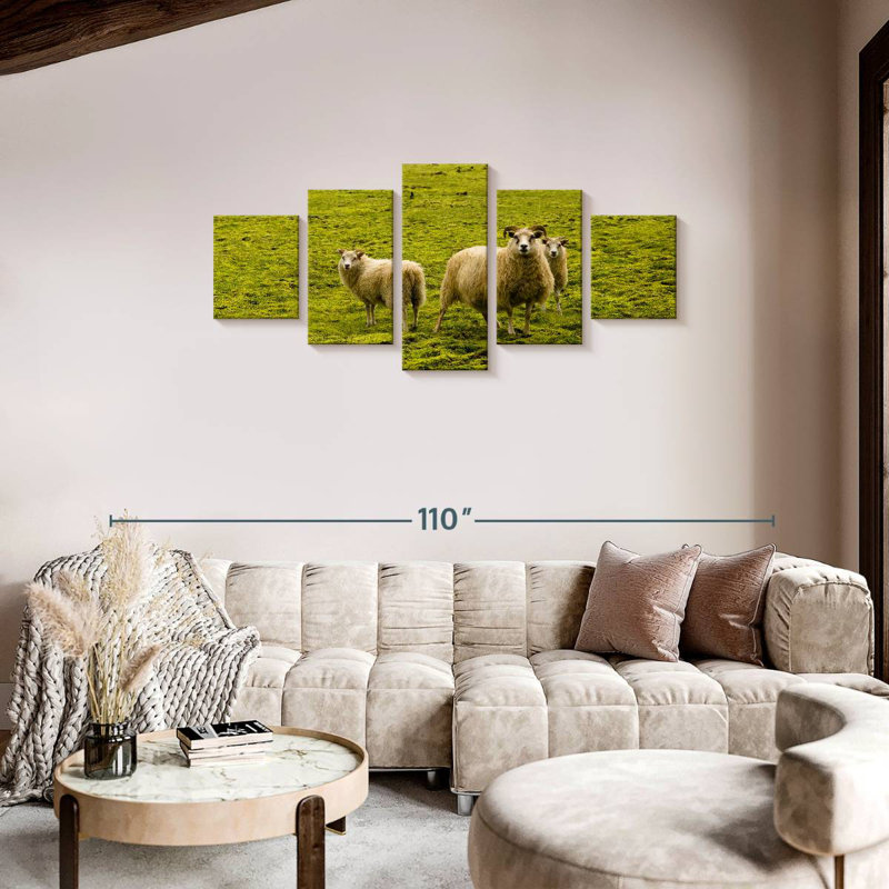 Icelandic Sheep, 34" H x 74" W