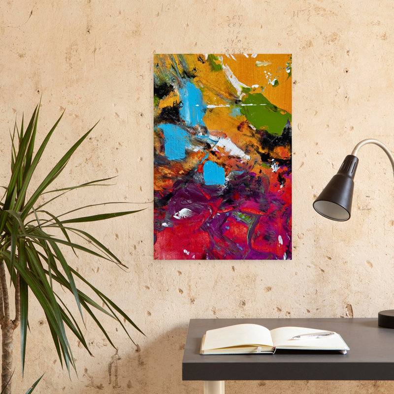 Art contemporain, art contemporain abstrait, H 24 po x l 16 po