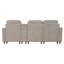 Canapé modulaire Canapé rembourré en L de 82 po avec compartiment de rangement et méridienne réversible pour salon, brun clair-133423333