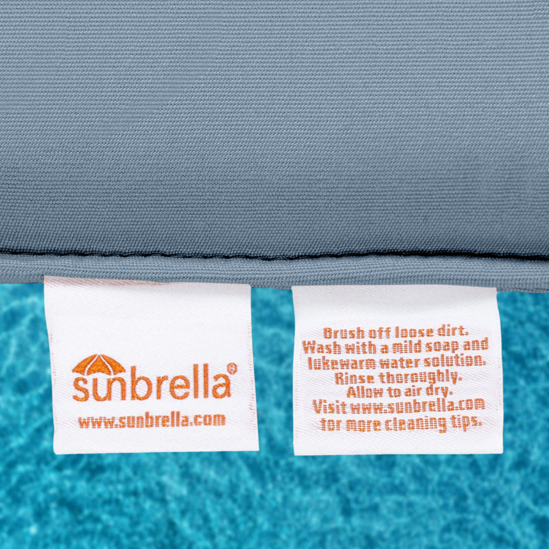 Sunbrella® Outdoor Lounge Chair Seat/Back Cushion, Spectrum Denim