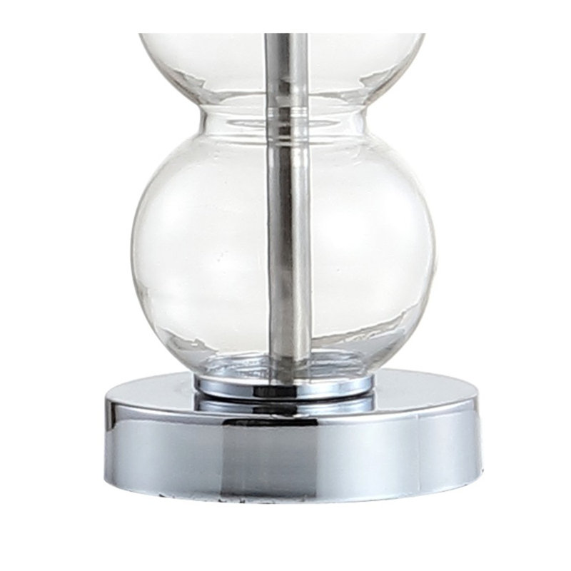 Lampe de table 21 po Chewning, Transparent / chrome