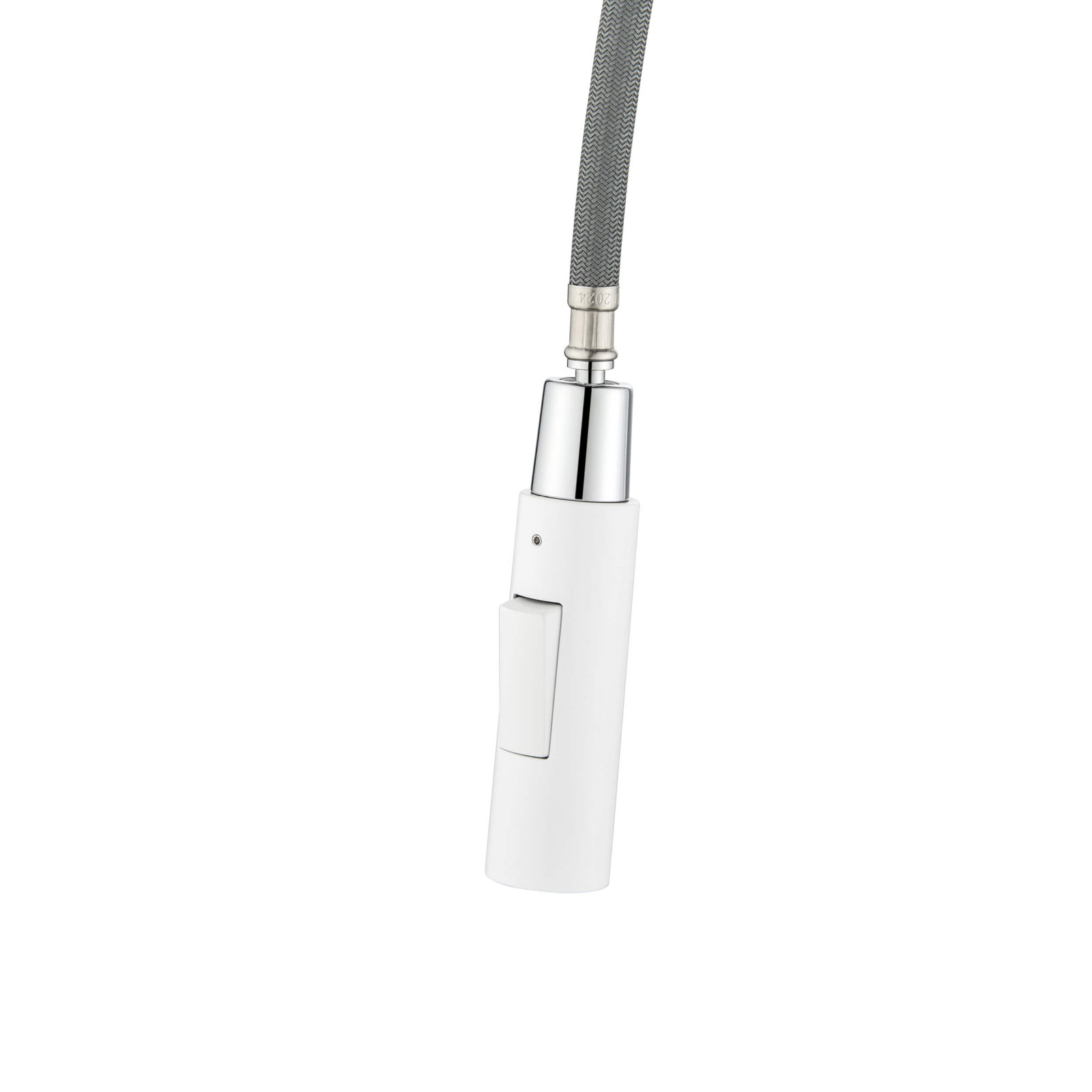 Circular Pull-Down Kitchen Faucet, Matte White