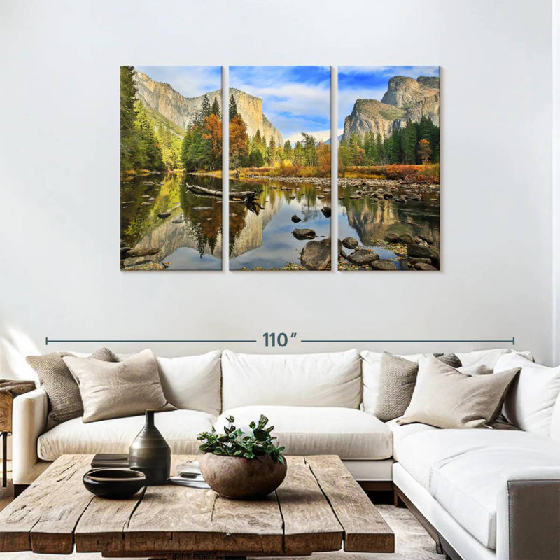 Alvord Merced River Landscape, 48" H x 74" W