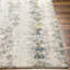 Tapis abstrait en polyester tissé à la machine en gris clair-1805116337