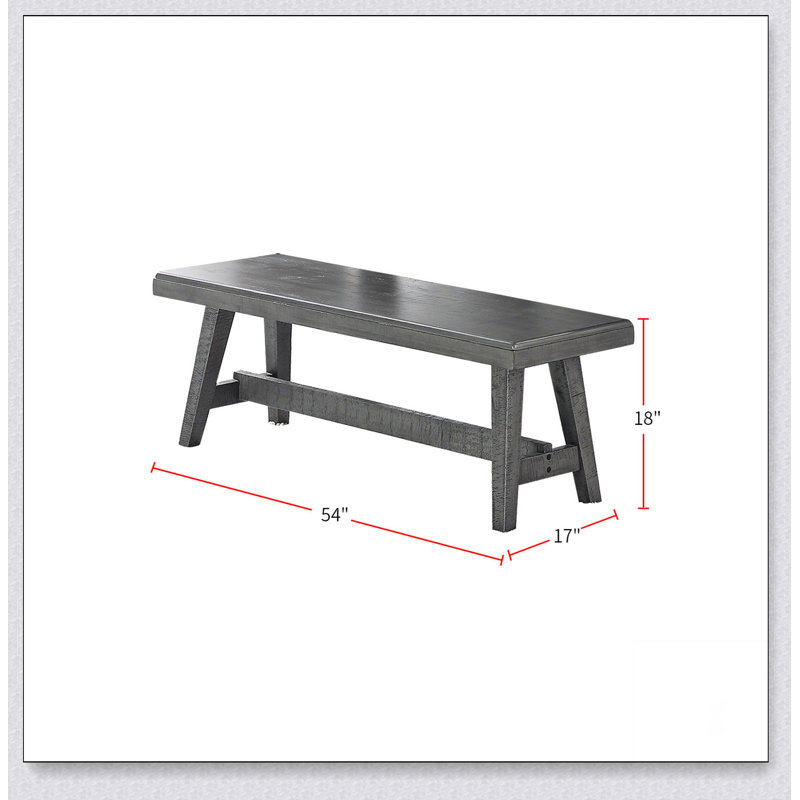 Sturdy Wood Dining Bench, Simple design, comfortable and durable, multi-functional bench