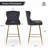 Maghull Upholstered Counter Stool with Metal Frame-1422407911