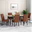 Chaises d'appoint rembourrées en similicuir Danielle-69607033