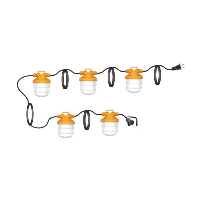 St James Outdoor 5 - Bulb 50'' Plug-in LED Shaded String Light