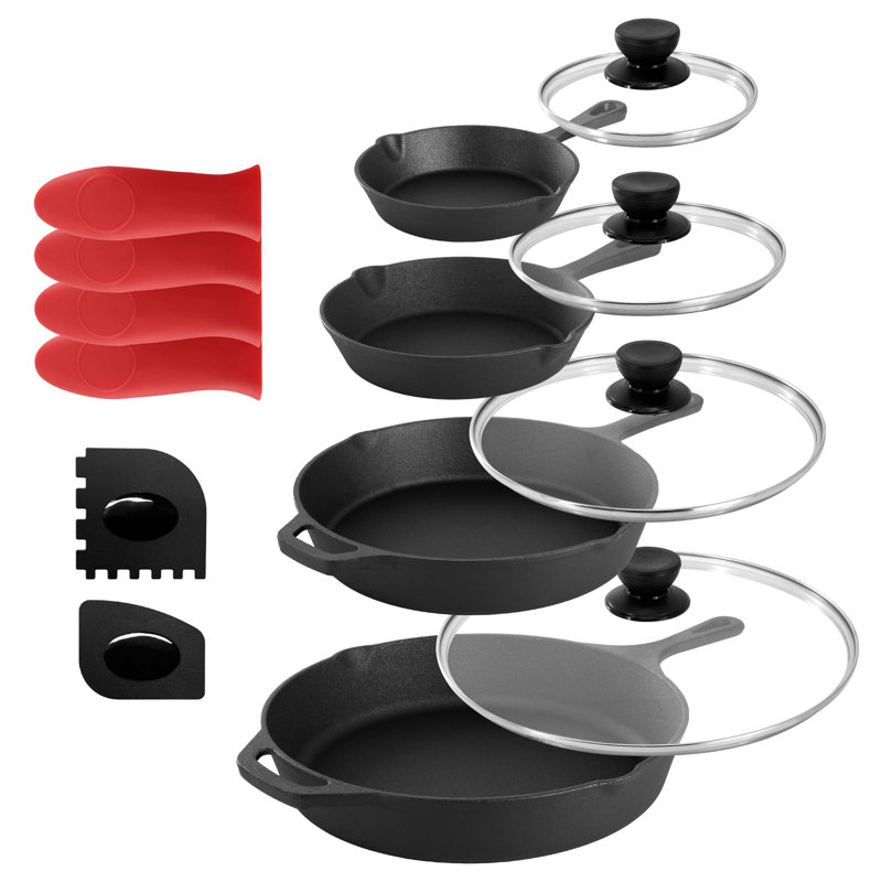 Ensemble de batterie de cuisine 13 pièces en fonte