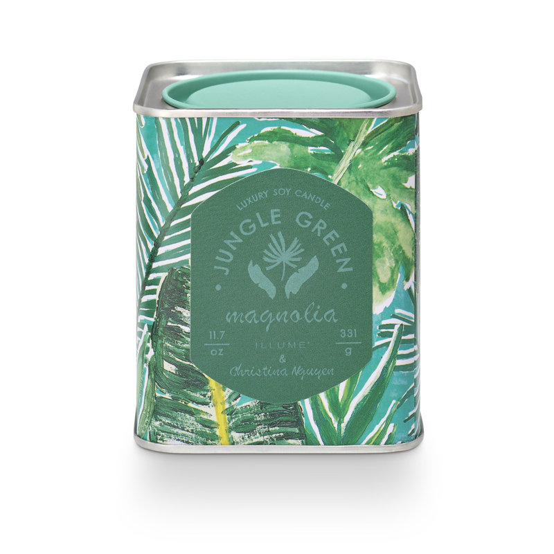 Bougie en étain Sun Terrace Jungle Magnolia, Green Citrus