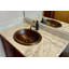 Lavabo de salle de bain ovale 18 po