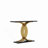 Accent Console Table With Black-Gold Light Luxury Design, Scratch-Resistant Surface, And Space-Saving Slim Profile For Modern Entryways.