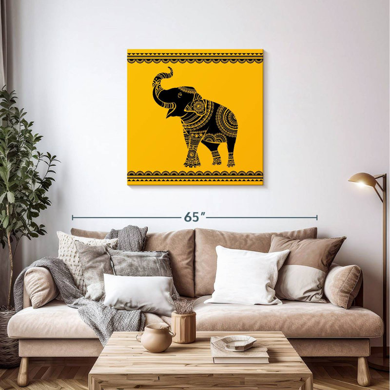 Brampt Ornate Elephant, 36" H x 36" W