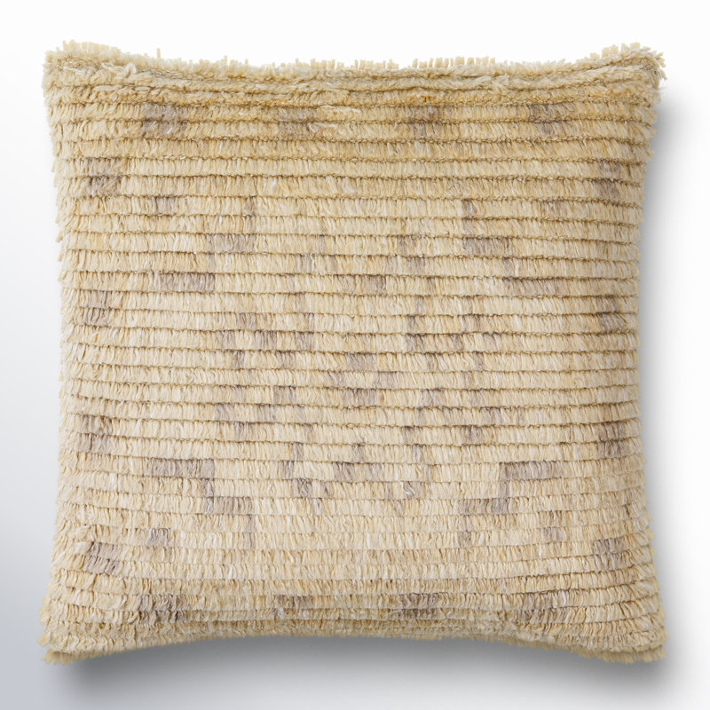 Rhydian Wool Blend Throw Pillow, 20" x 20", Pillow Cover Only - No Insert