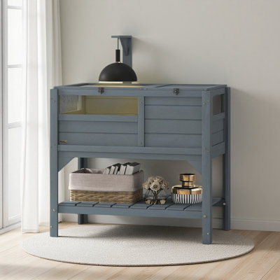 Tortue Habitat Tortue en bois avec étagère de rangement