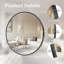 Miroir mural moderne à cadre rond-88291204-88045796