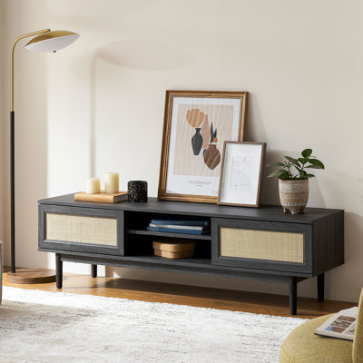 Gilus Rattan TV Stand for TVs up to 65"