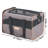 Cat Carrier with Wheels, Dog Carrier with Wheels for Pets under 22 lbs, Featuring 1 Folding Bowl, Airline Approved Rolling Pet Carrier with Telescopic Handle and Shoulder Strap, Grey