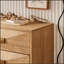Commode moderne à 6 tiroirs avec motif élégant, rangement spacieux et design polyvalent pour la chambre à coucher et le salon