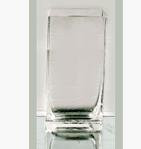 Handmade Glass Table Vase, 14" H x 6" W x 4" D