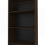 Bibliothèque à 4 tablettes, bureau, noyer teint