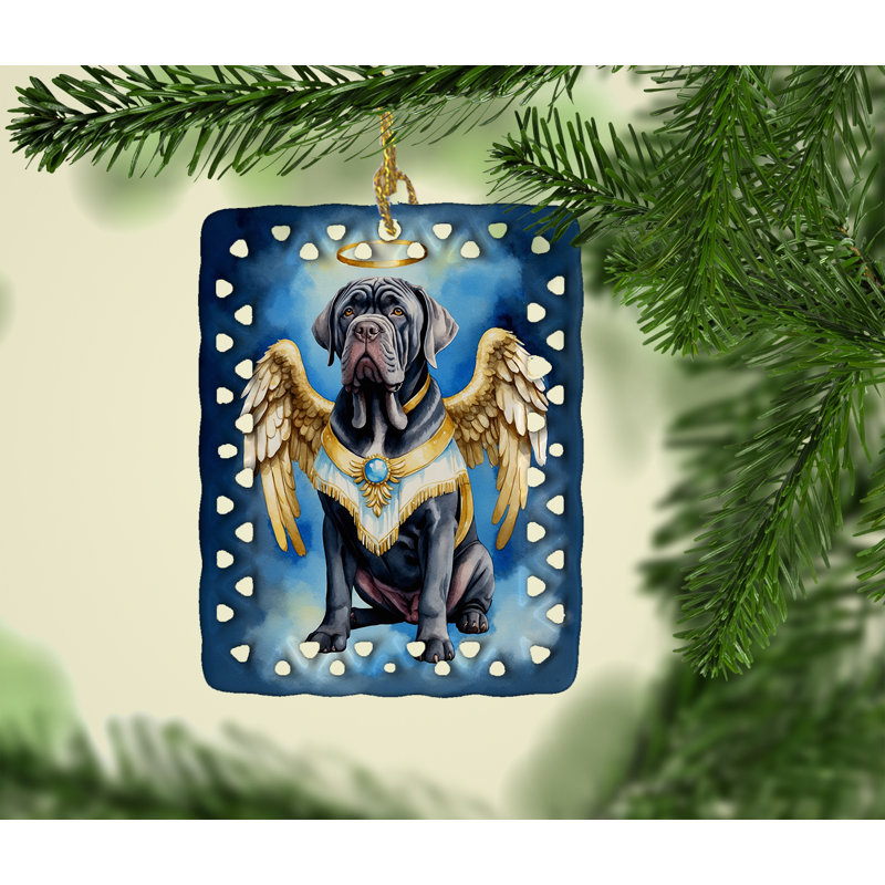 Ornement en porcelaine napolitaine «My Angel», Mastiff napolitain 7039