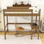 Lit mezzanine simple avec bureau et échelle