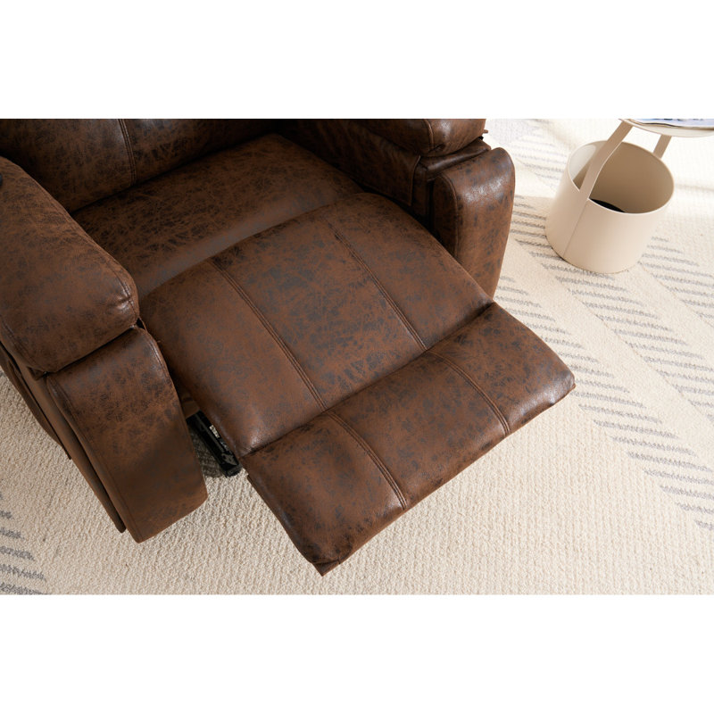 Power Lift Recliner Chair With Massage For Elderly, Overstuffed Wide Recliners, Heavy Duty And Safety Motion Reclining Mechanism