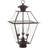 12 Inch 3 Light Outdoor Post Lantern with Clear Beveled Shade-101231102