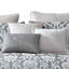  Ensemble d'édredon en microfibre gris / argenté 9 pièces-179313429