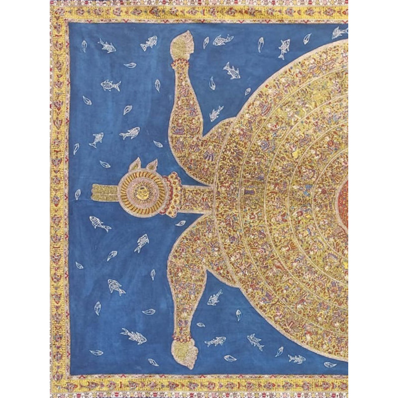 Attrait du centre - Mata Ni Pachedi | Couleurs naturelles | Par Sohan Chitara