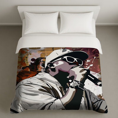 Singer Bedding Music Duvet Cover Urban