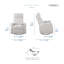 Fauteuil inclinable et pivotant moderne et contemporain Enlow-419373708