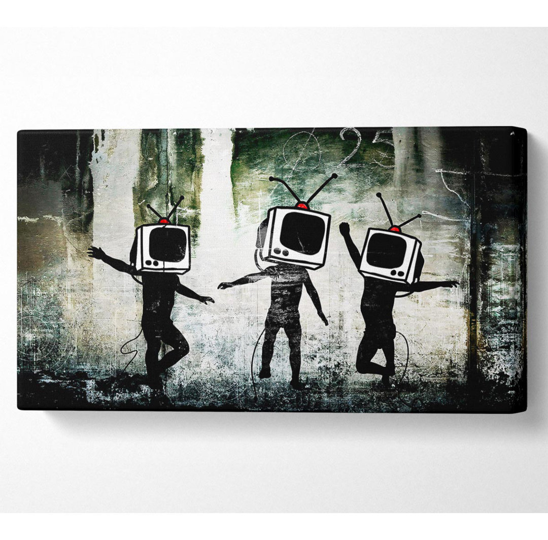 Tv Heads - Kunstdrucke auf Leinwand