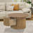 Round Farmhouse Coffee Table With A Drawer-1779882625
